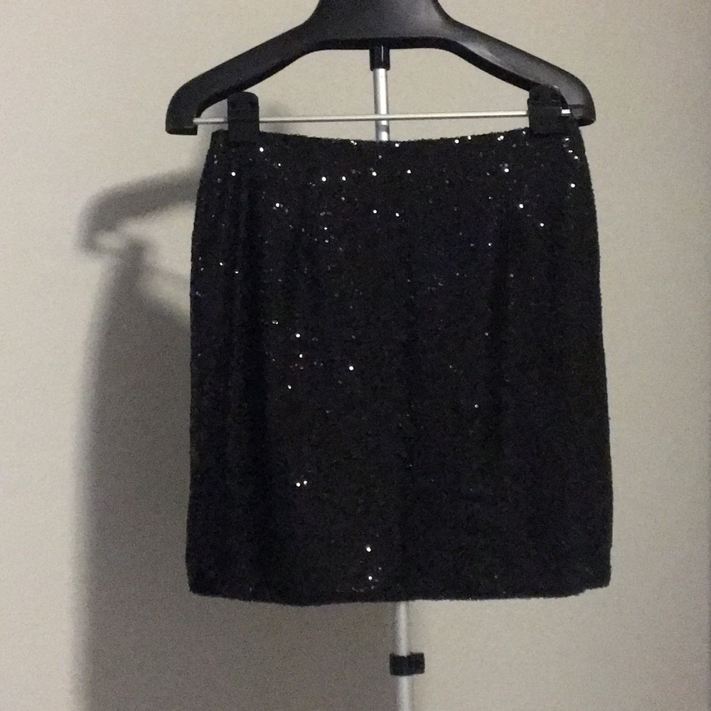 Black Sequined Skirt By Halogen.